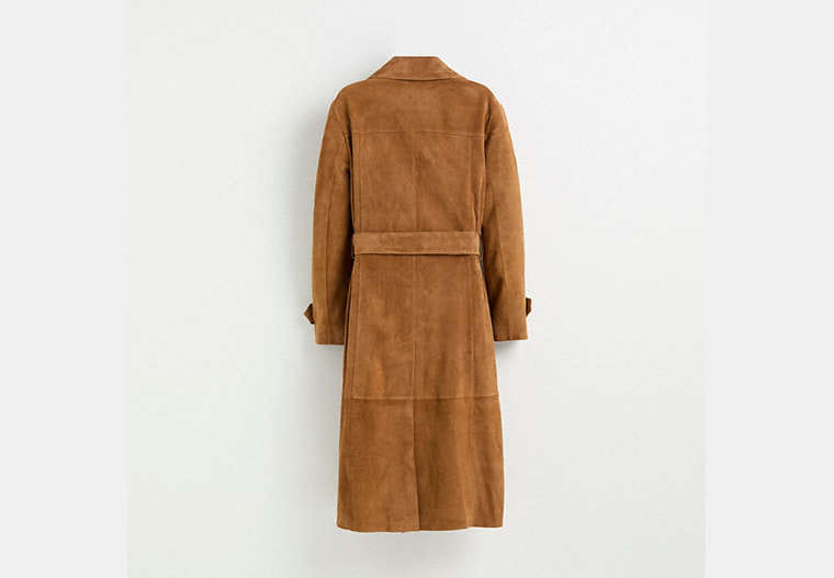 Restored Suede Trench Coat
