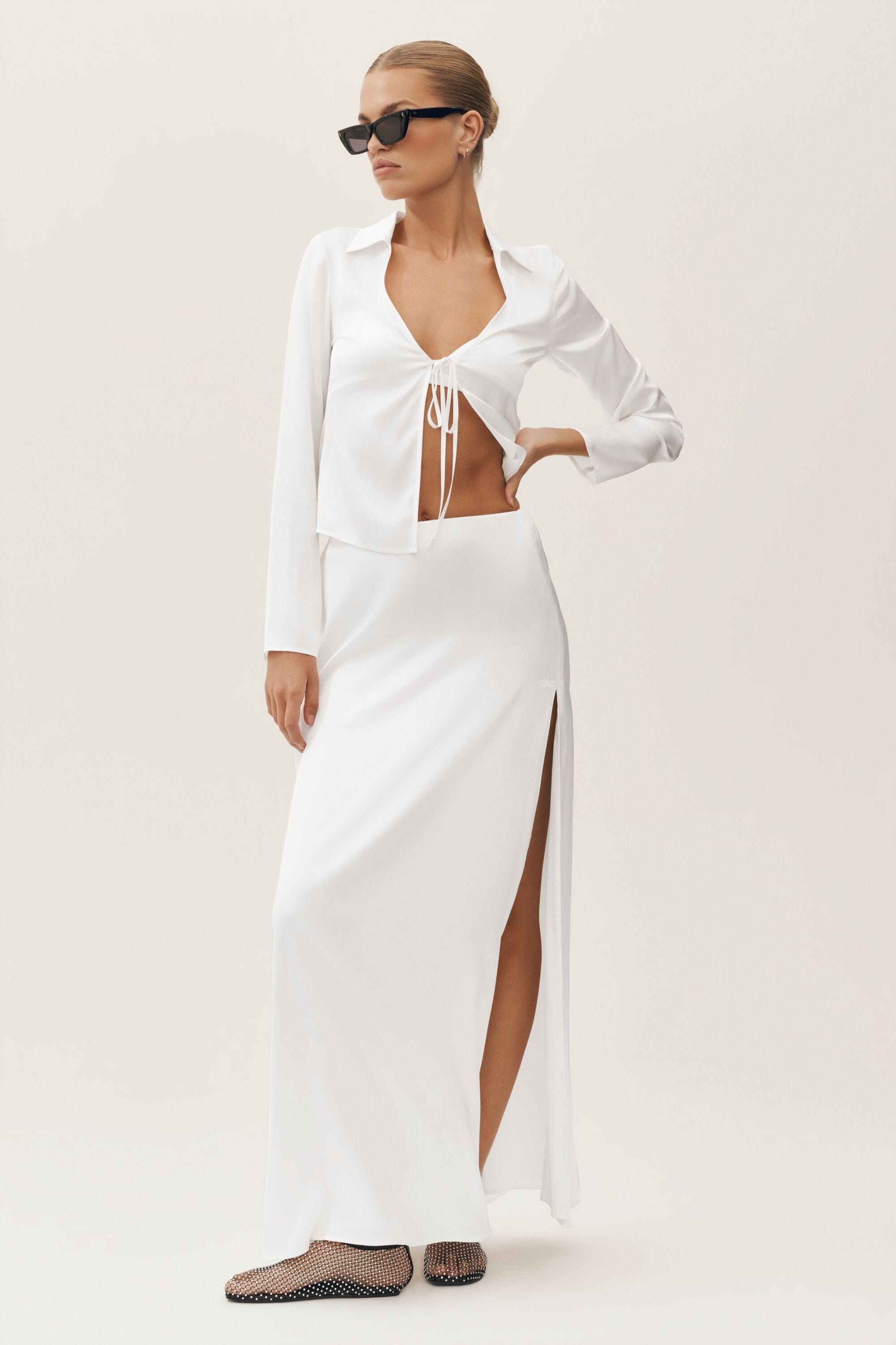 Silk Blend Radiance Long Sleeve Top