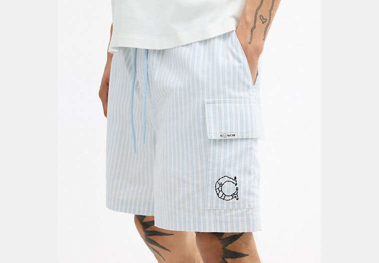 Coach | Brain Dead Striped Camp Shorts