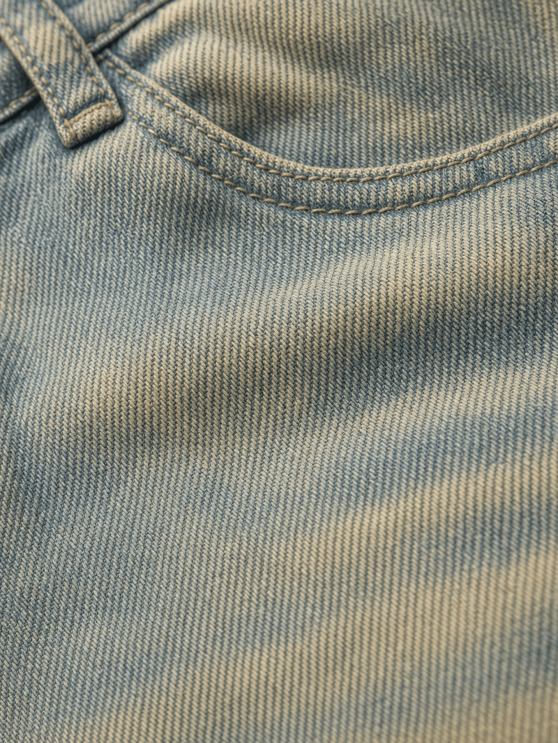 24 Songs Bleached vintage Blue Classic Jorts