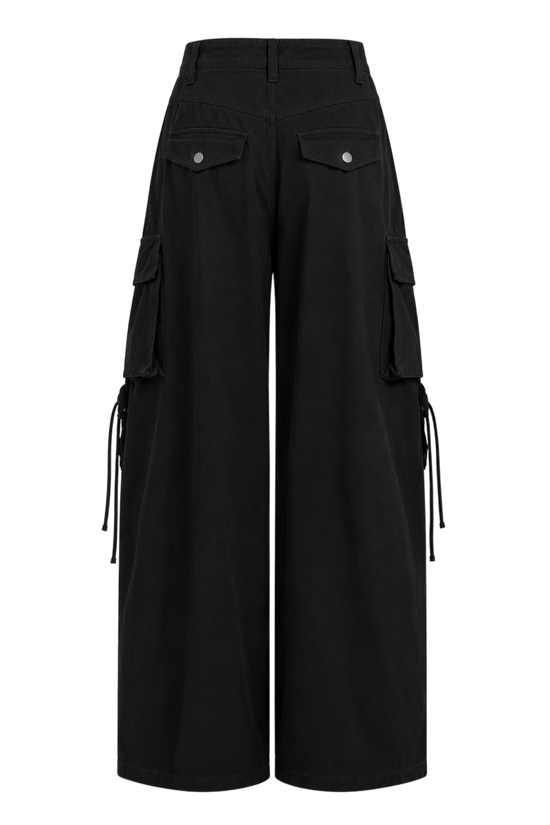 24 Songs Harmony Black Cargo Pants