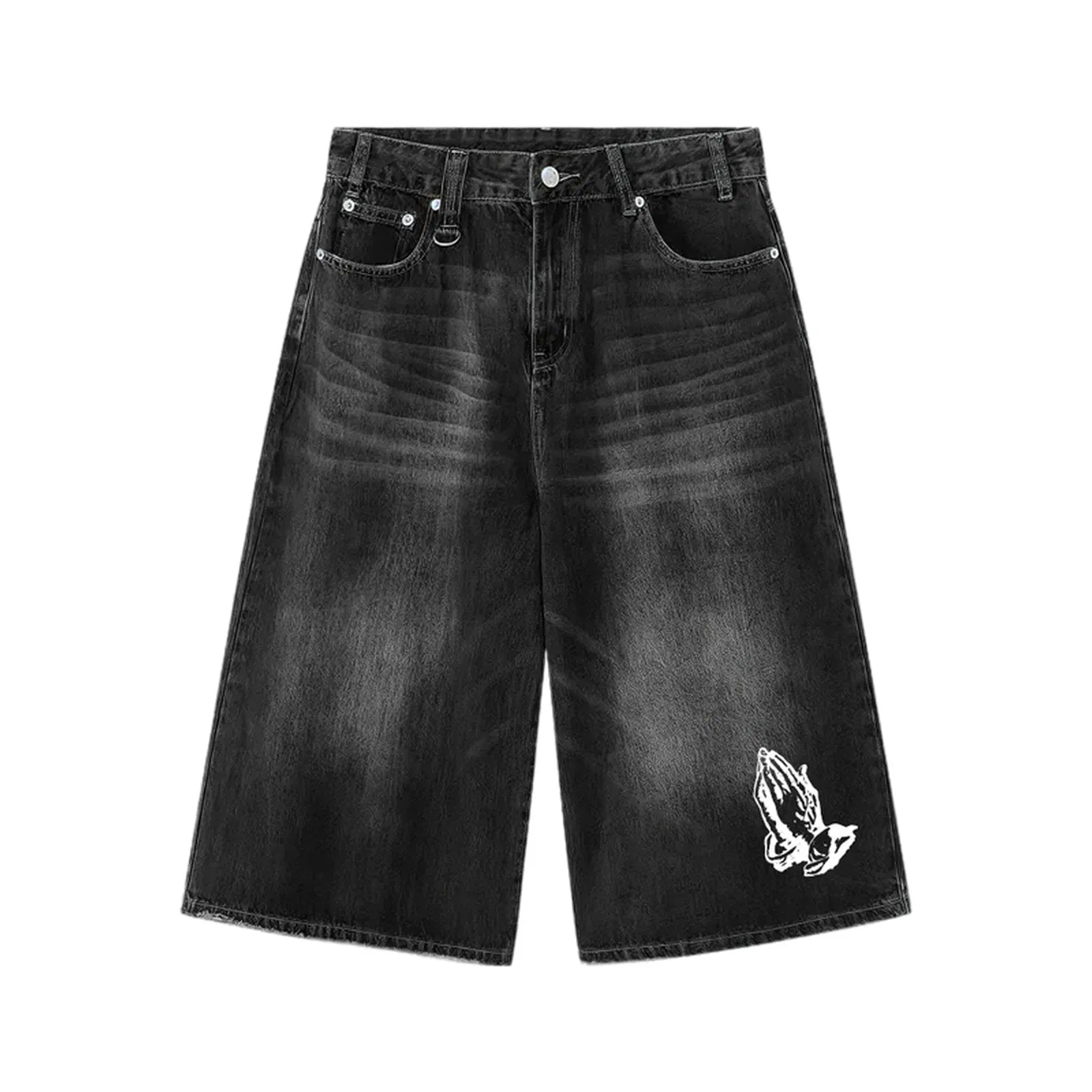 24 Songs Icon Jorts in Black