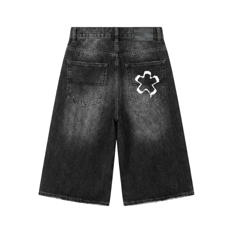 24 Songs OPM Jorts in Black