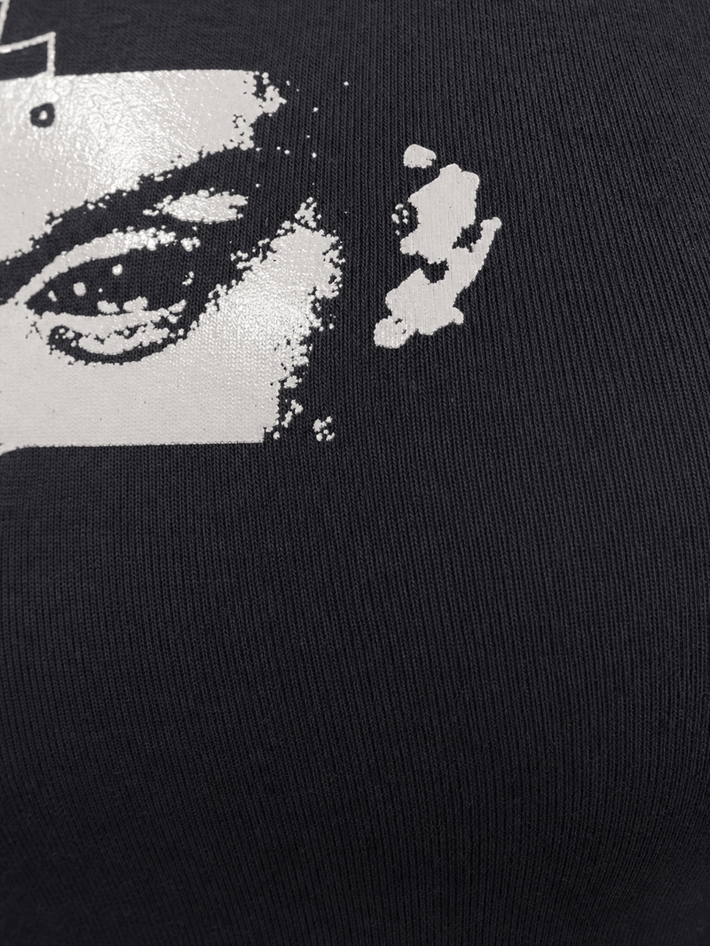 Carti - Antagonist Eyes Baby Tee in Black