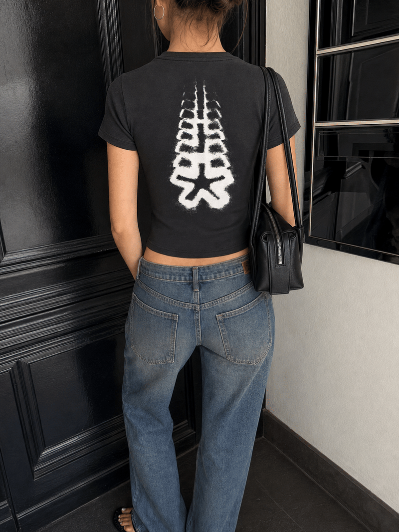 Carti - OPM BABI Baby Tee in Black