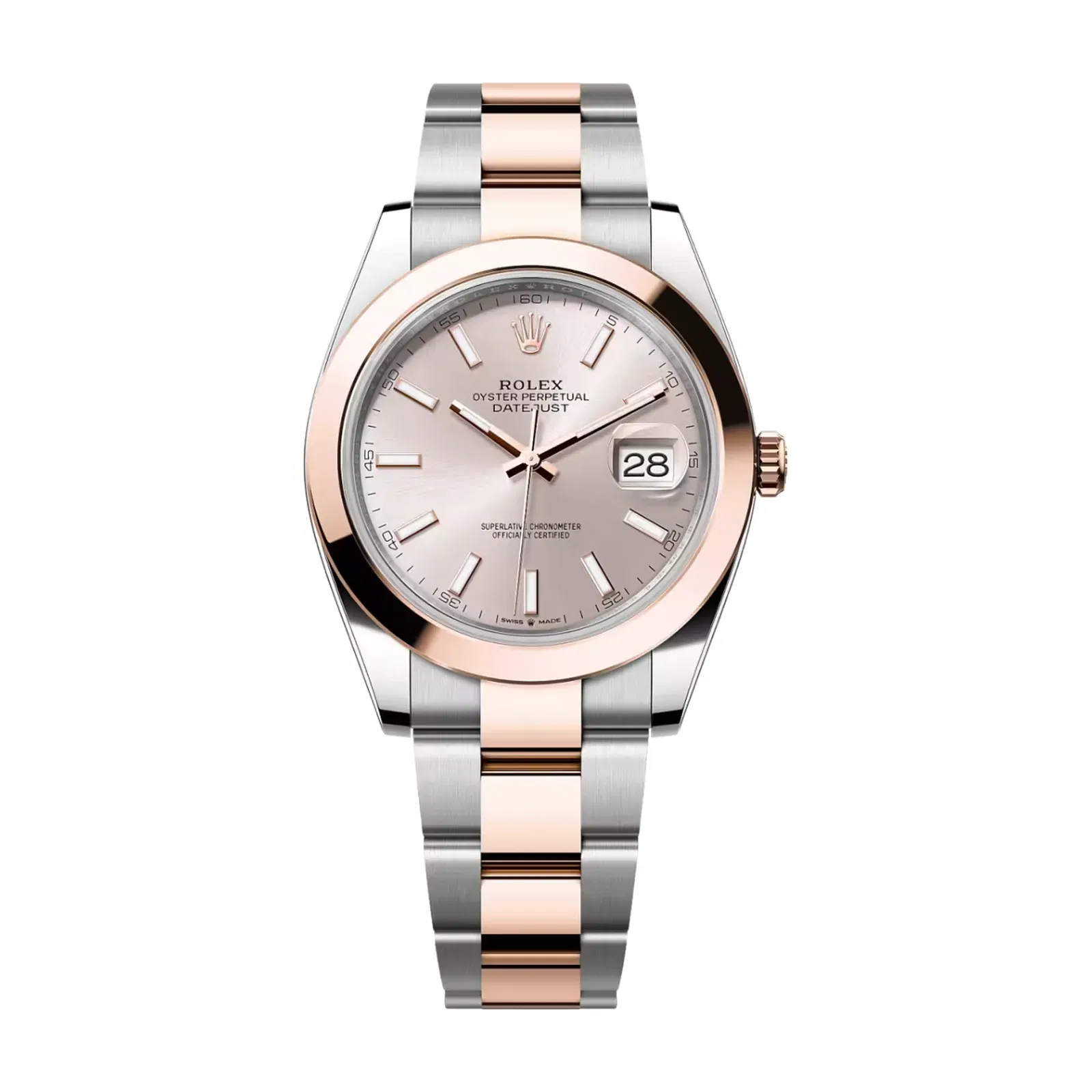 Rolex Datejust 41 Oyster, 41 mm, Oystersteel and Everose gold Ref 126301