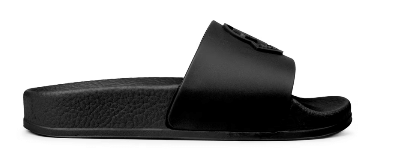 Moncler Men's Basile Logo Sliders Black