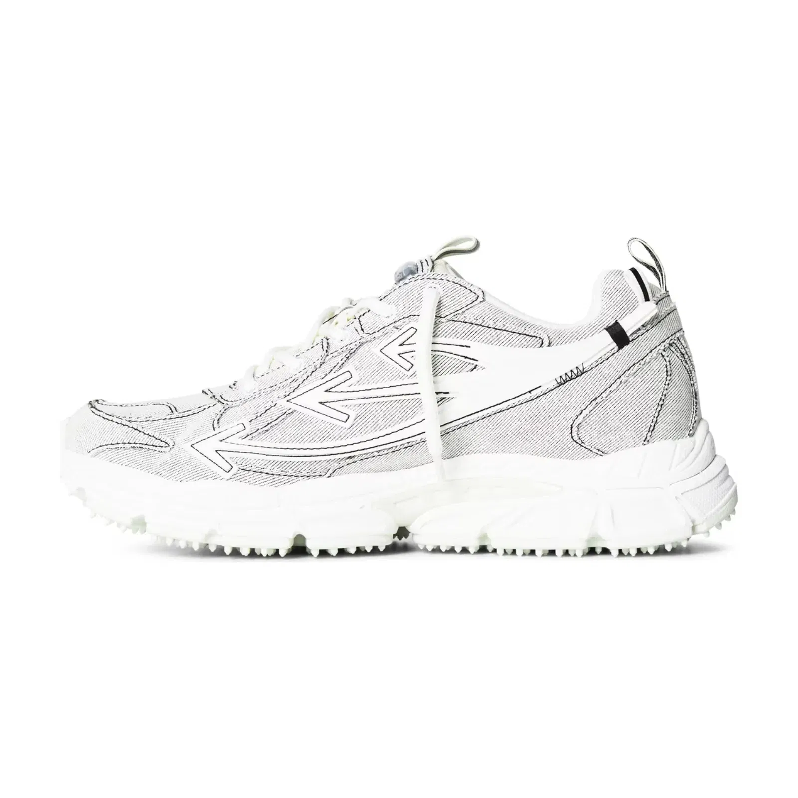 Off White Men's Denim BRB Trainers White