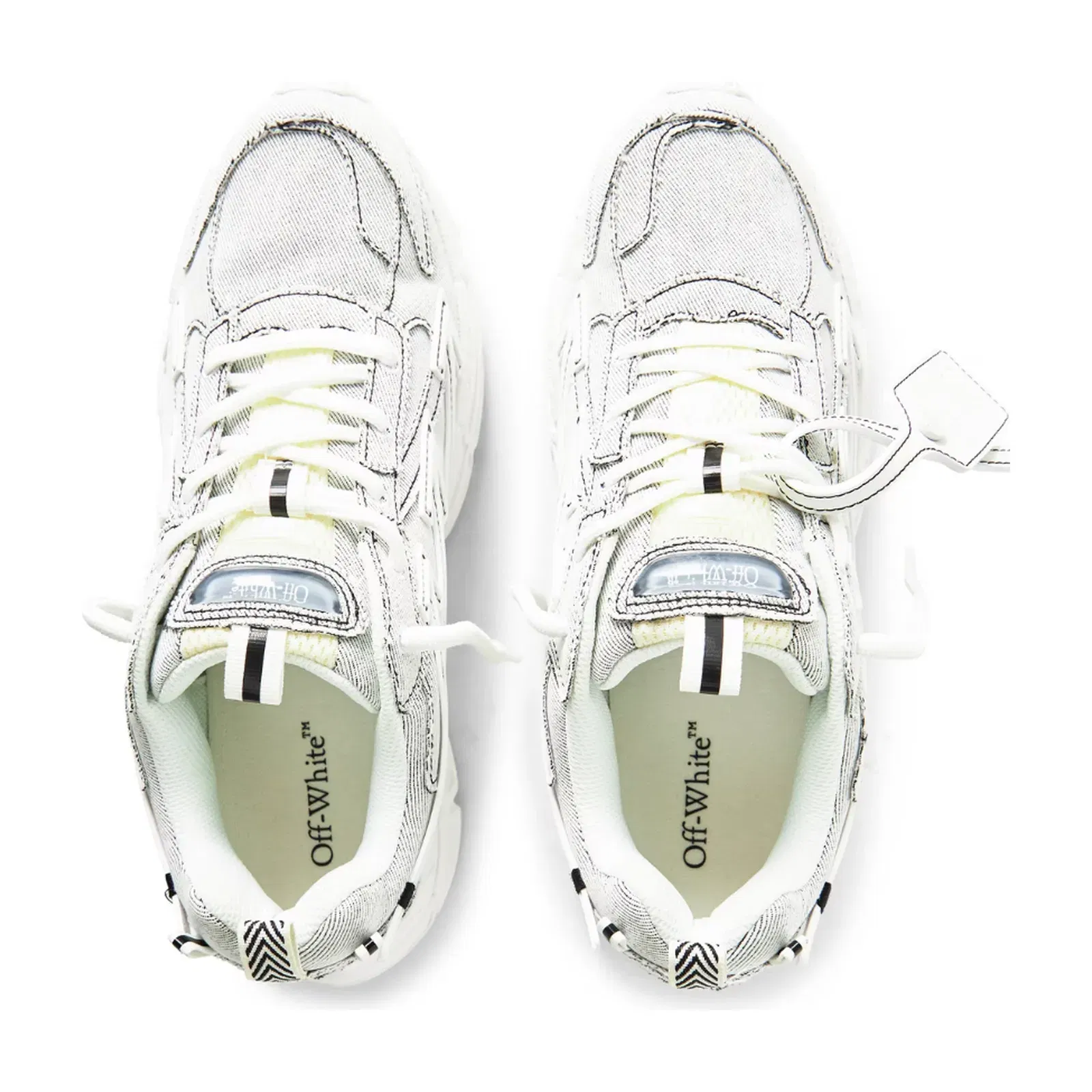 Off White Men's Denim BRB Trainers White