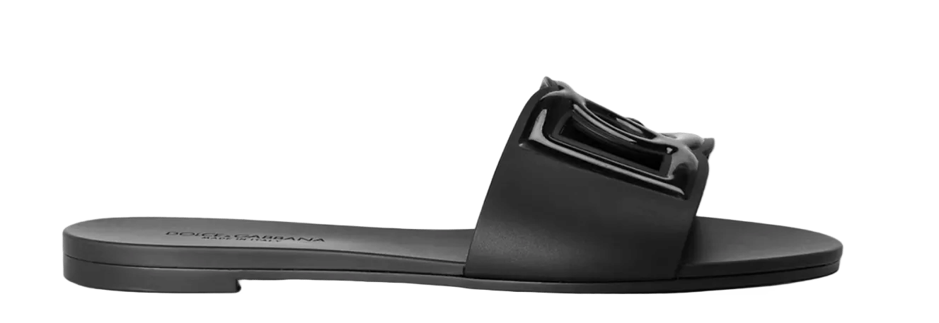 Dolce and Gabbana Slide Sandals Black