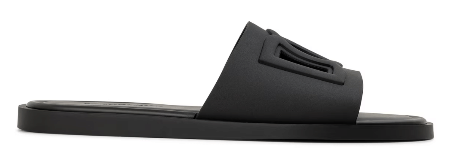 Dolce and Gabbana DG Rubber Cut Slide Sn63