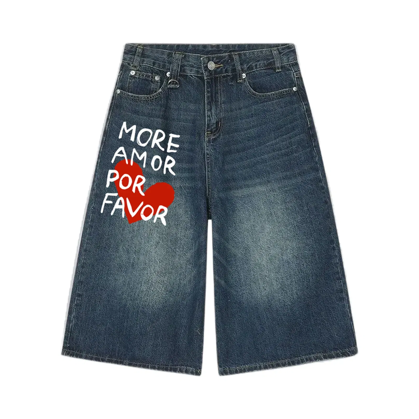 City Off Domes Amore favor Jorts Dark blue