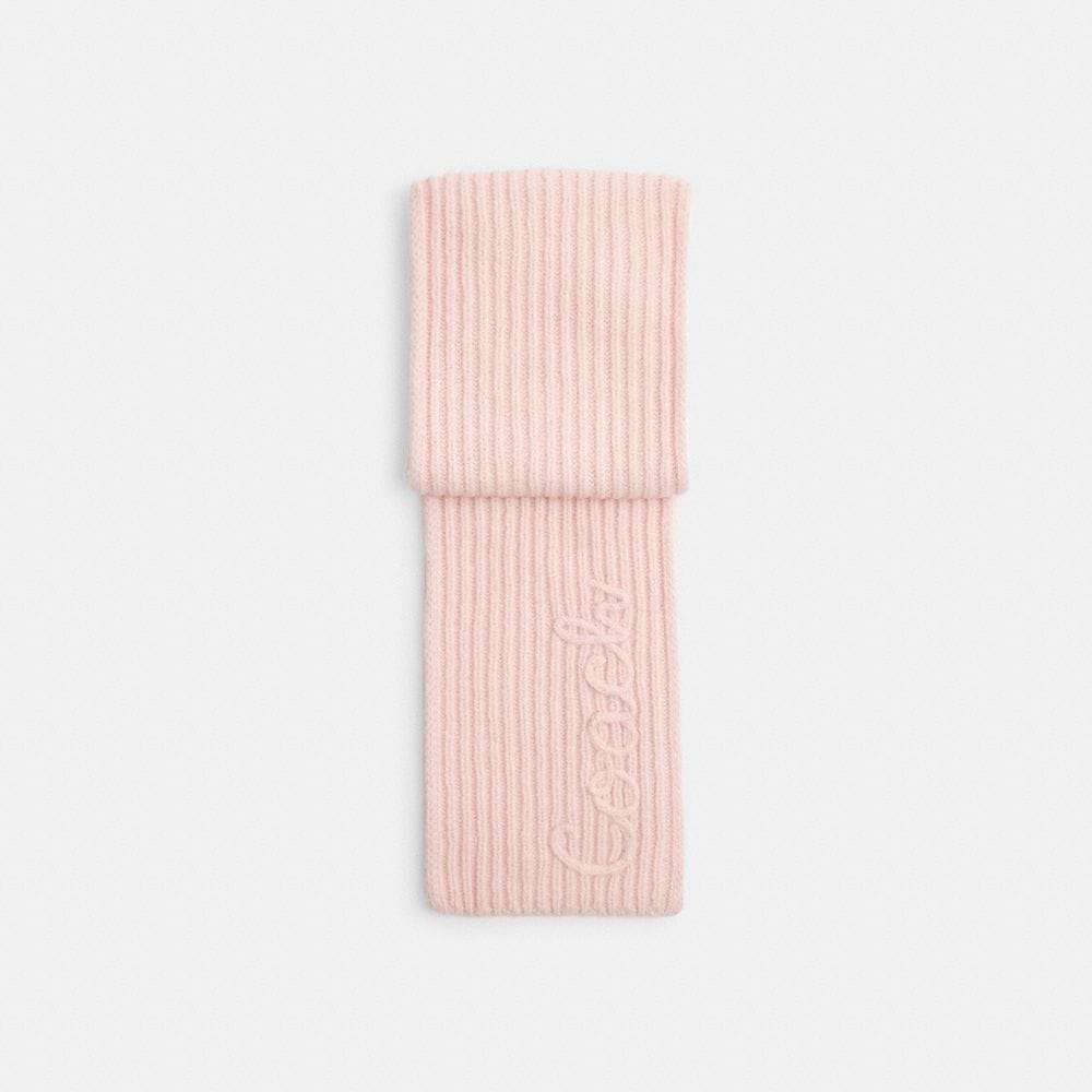 Coach Script Knit Muffler