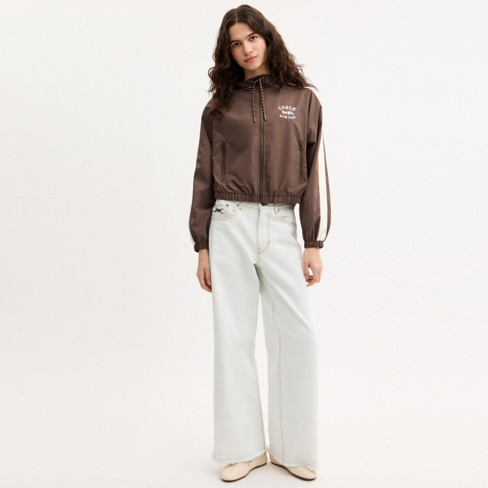Colorblock Windbreaker In Recycled Polyester