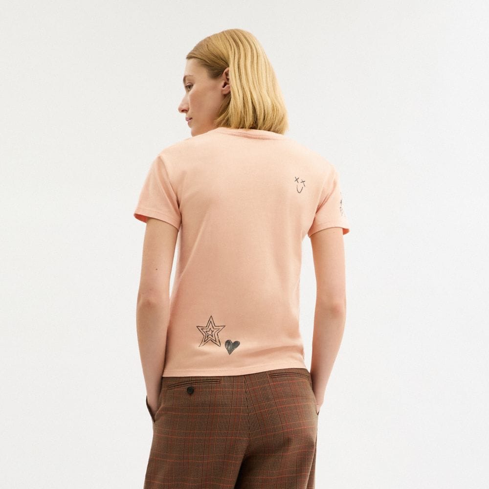Carroty Shrunken T-Shirt In Organic Cotton