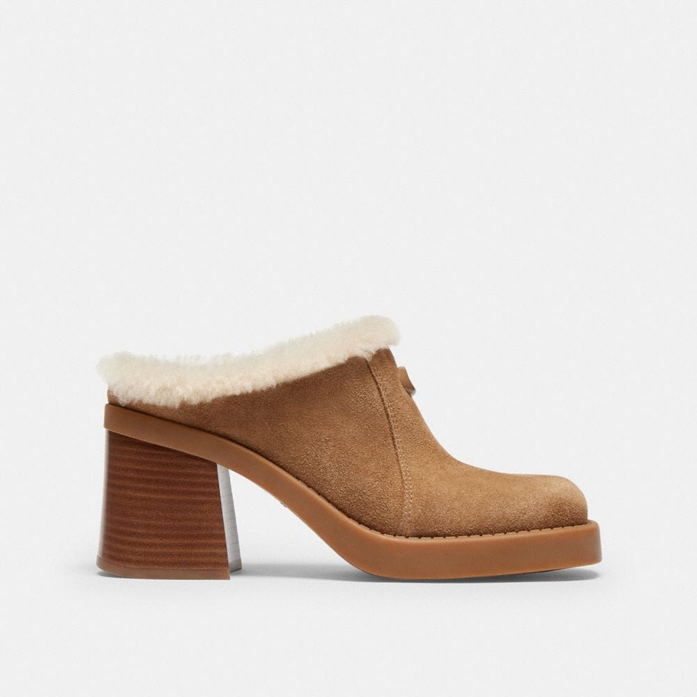 Sculpted C Heeled Mule
