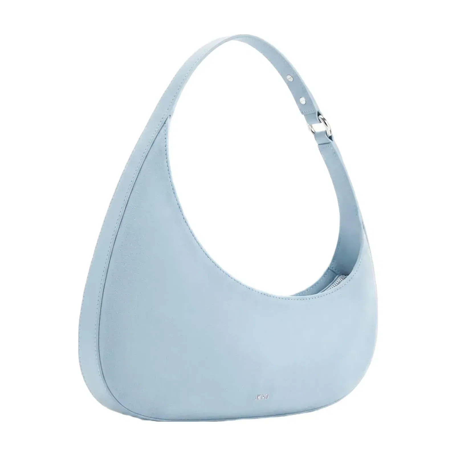 JW PEI Harlee Faux Suede Shoulder Bag Misty Blue