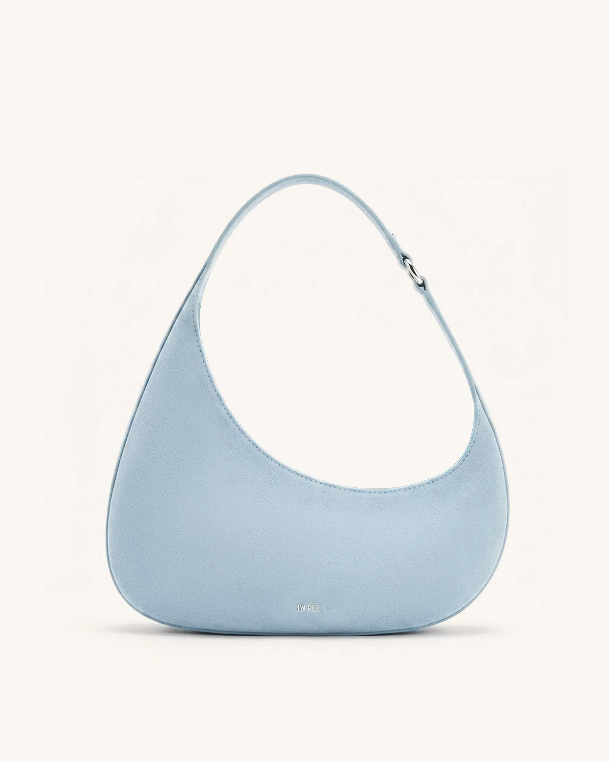 JW PEI Harlee Faux Suede Shoulder Bag Misty Blue