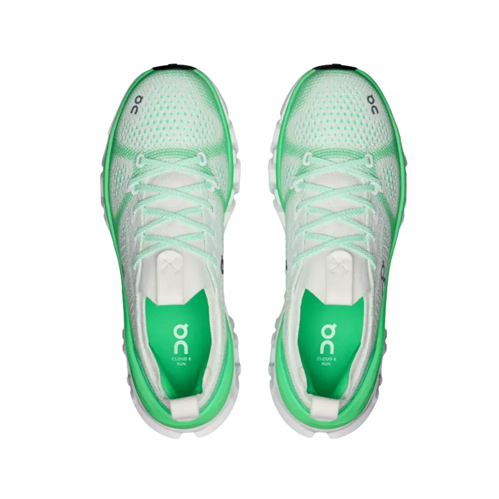 ON Running Cloud X Tempo Ivory Verdite