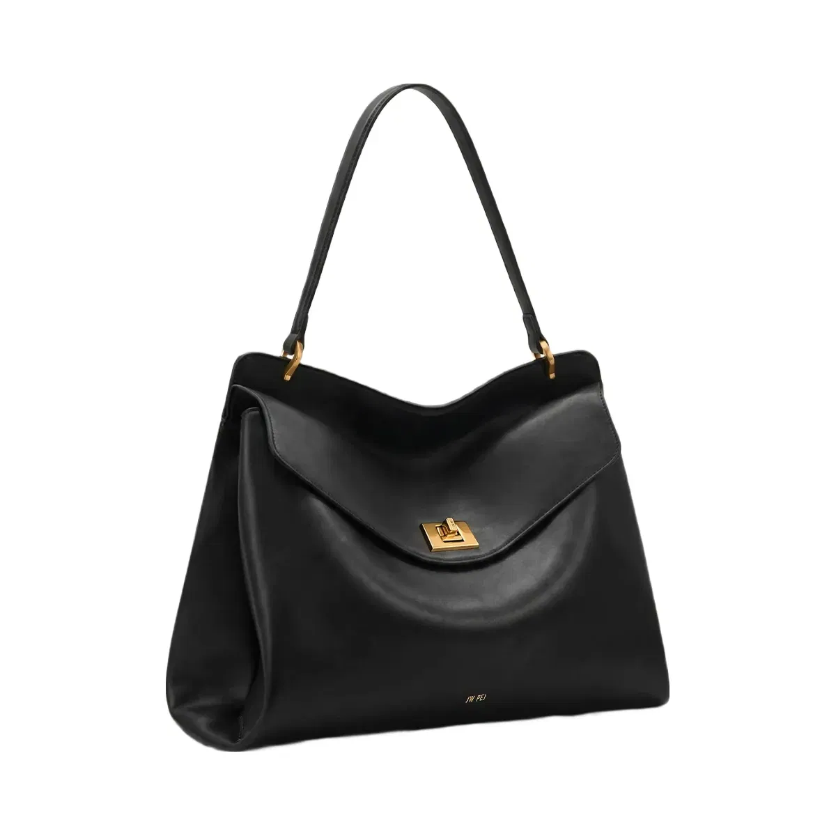 JW PEI Lucia Turn Lock Shoulder Bag Black