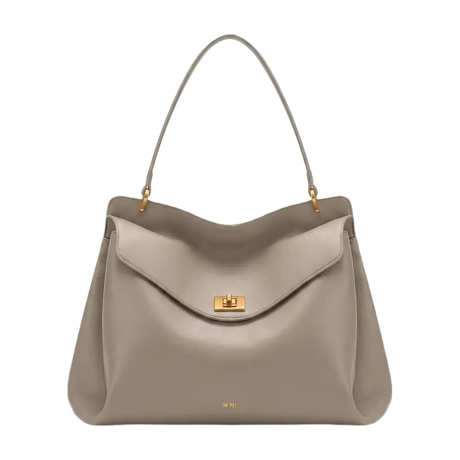 JW PEI Lucia Turn Lock Shoulder Bag Grey