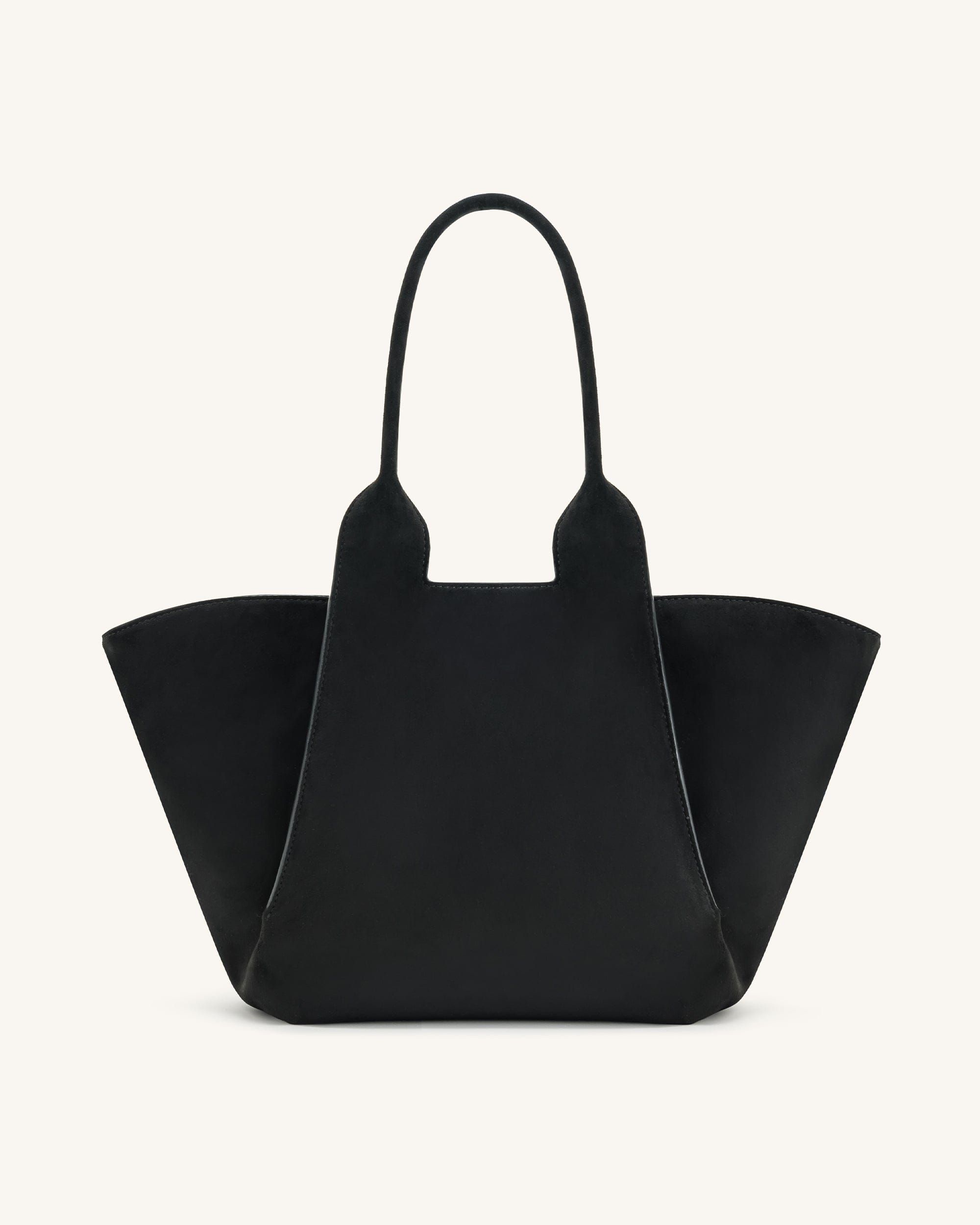 JW PEI Cara Faux Suede Tote Bag Black