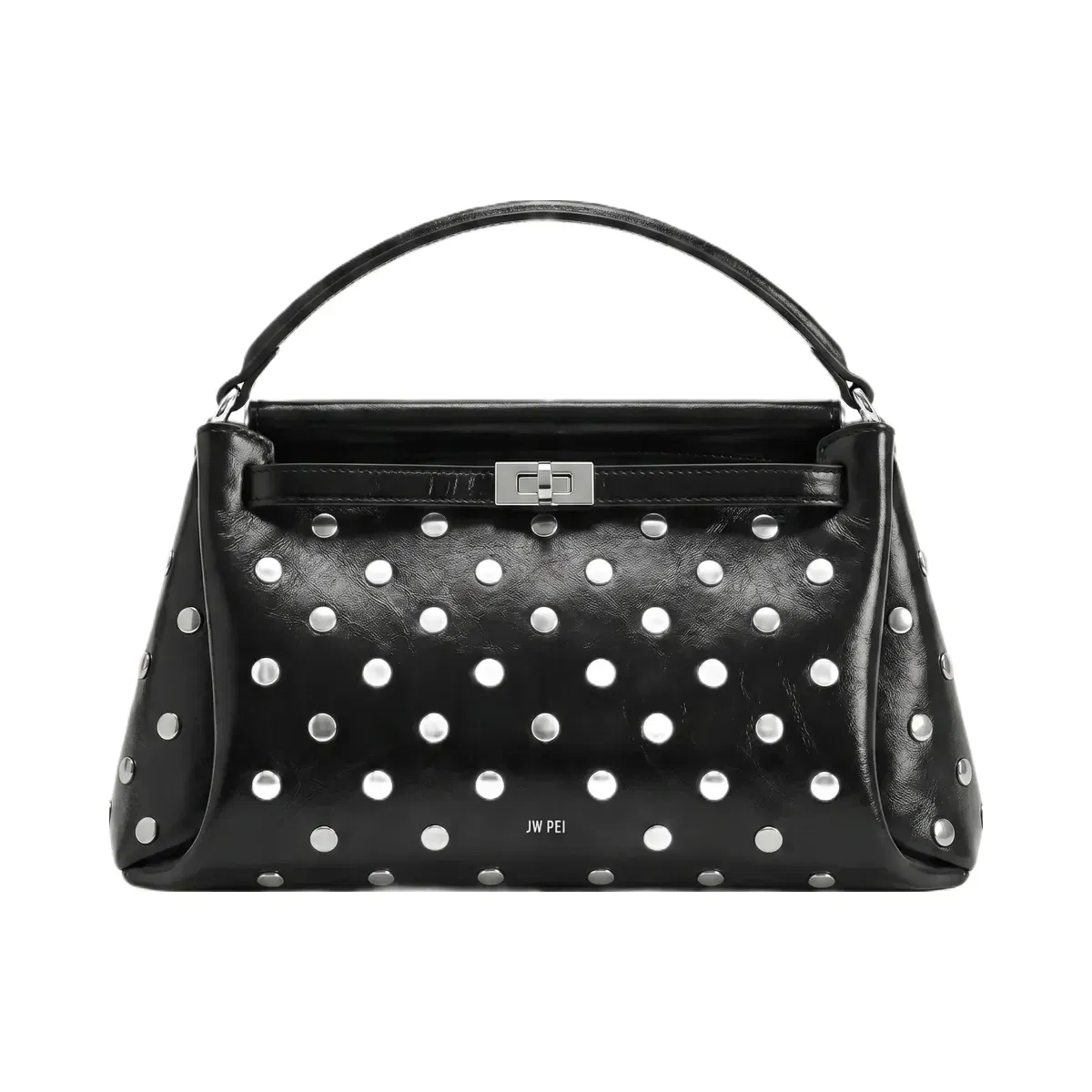 JW PEI Carmen Studded Top Handle Bag Ink Black
