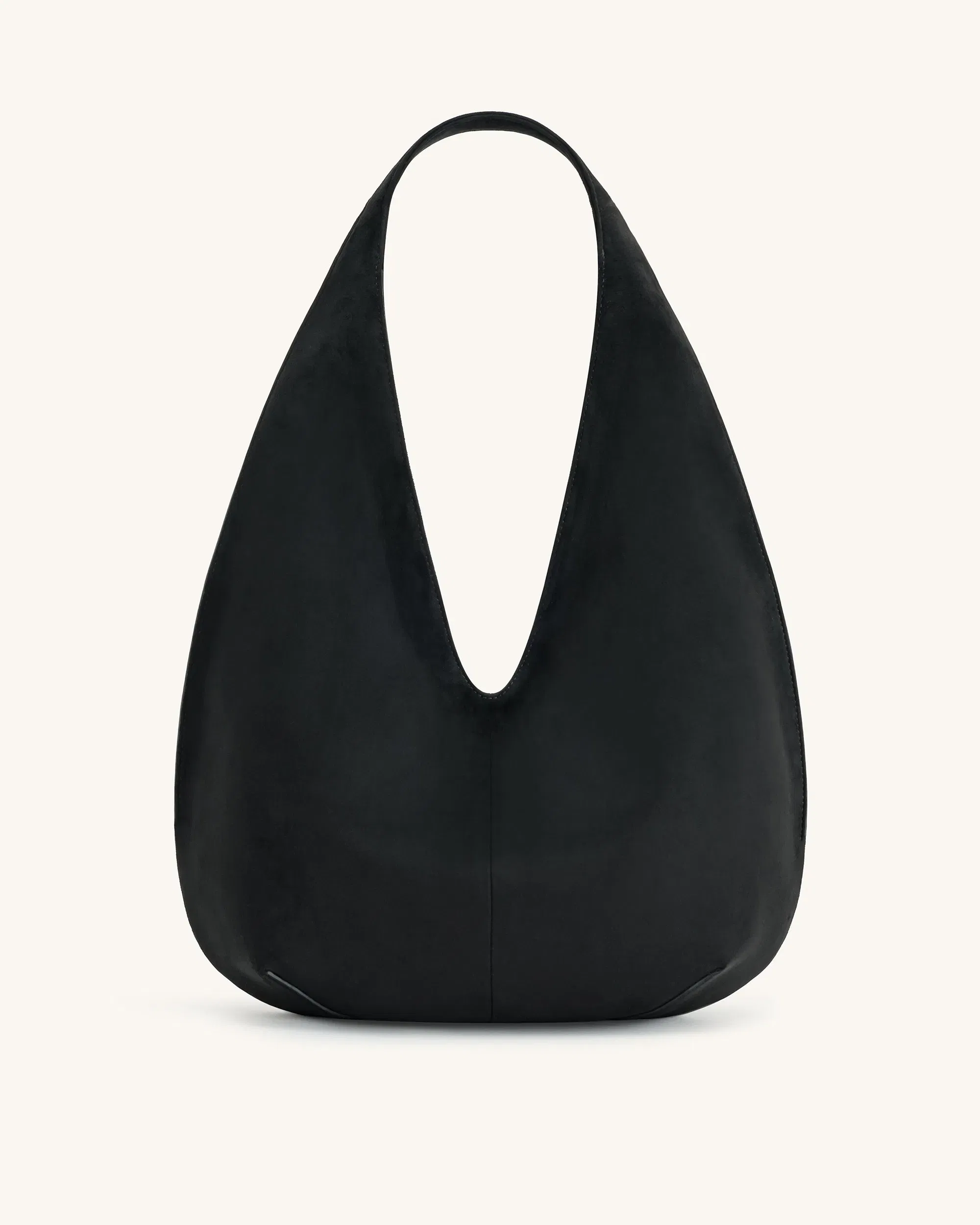 JW PEI Dara Faux Suede Hobo Bag Black
