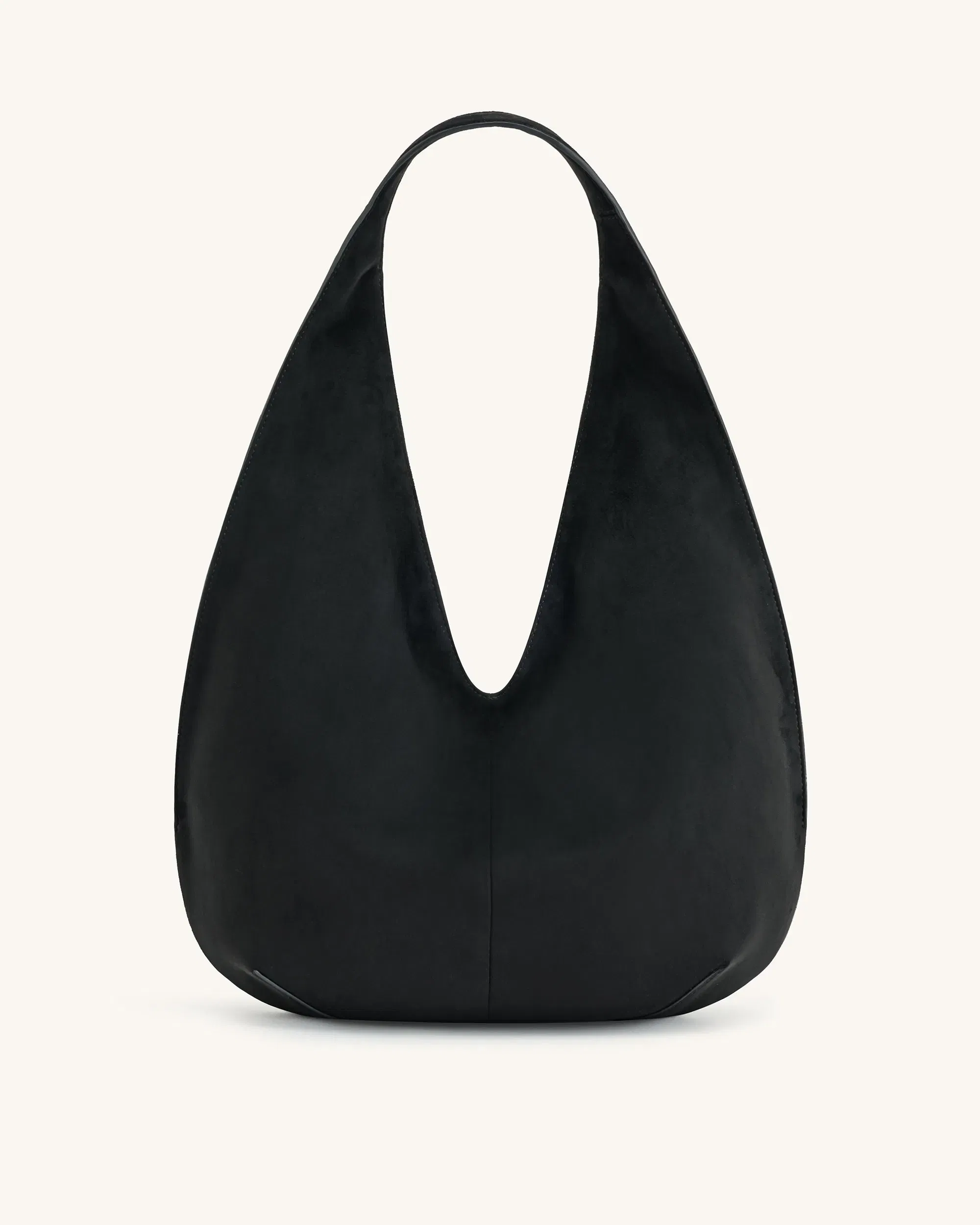 JW PEI Dara Faux Suede Hobo Bag Black