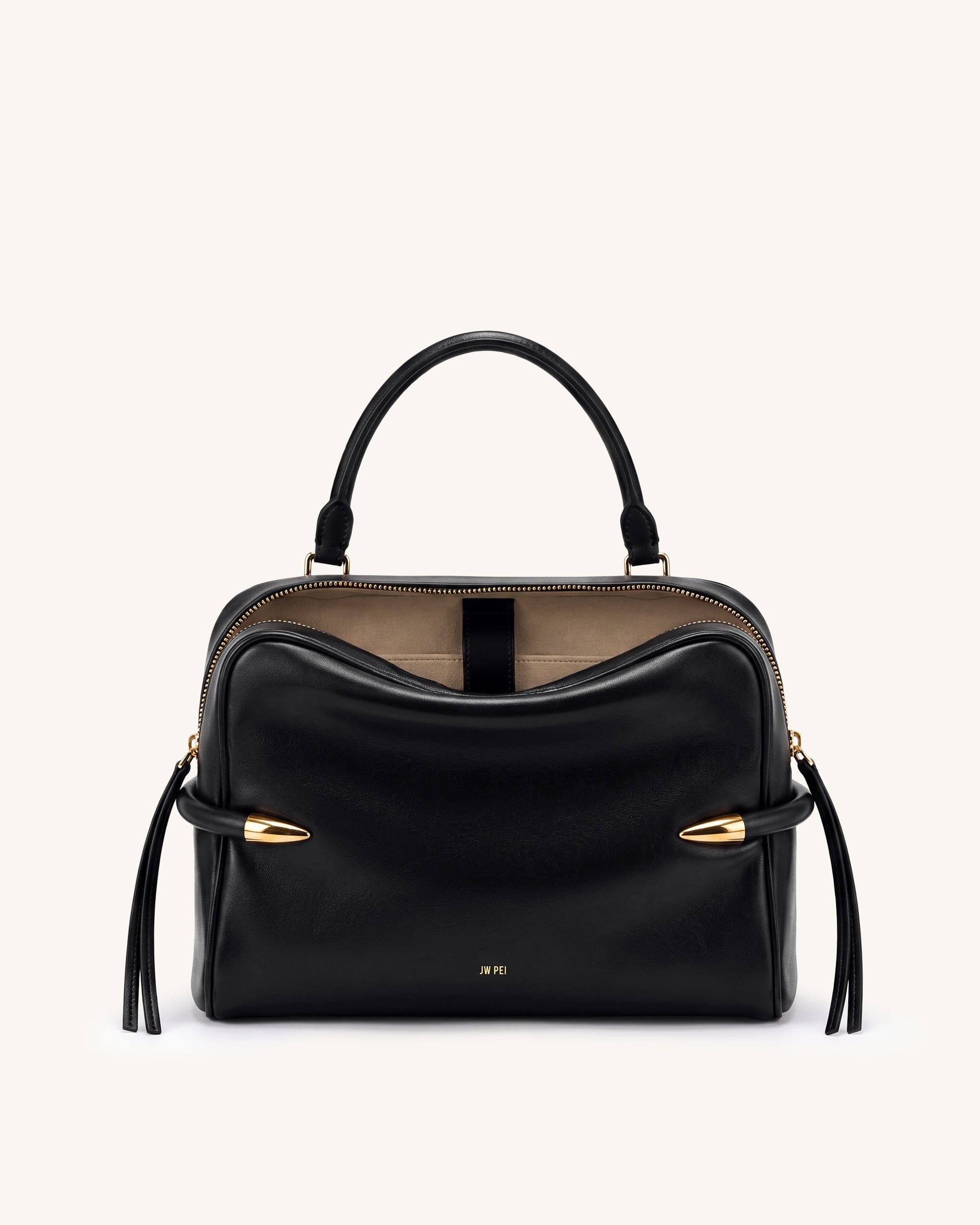 JW PEI Callie Tusk Detail Shoulder Bag Black