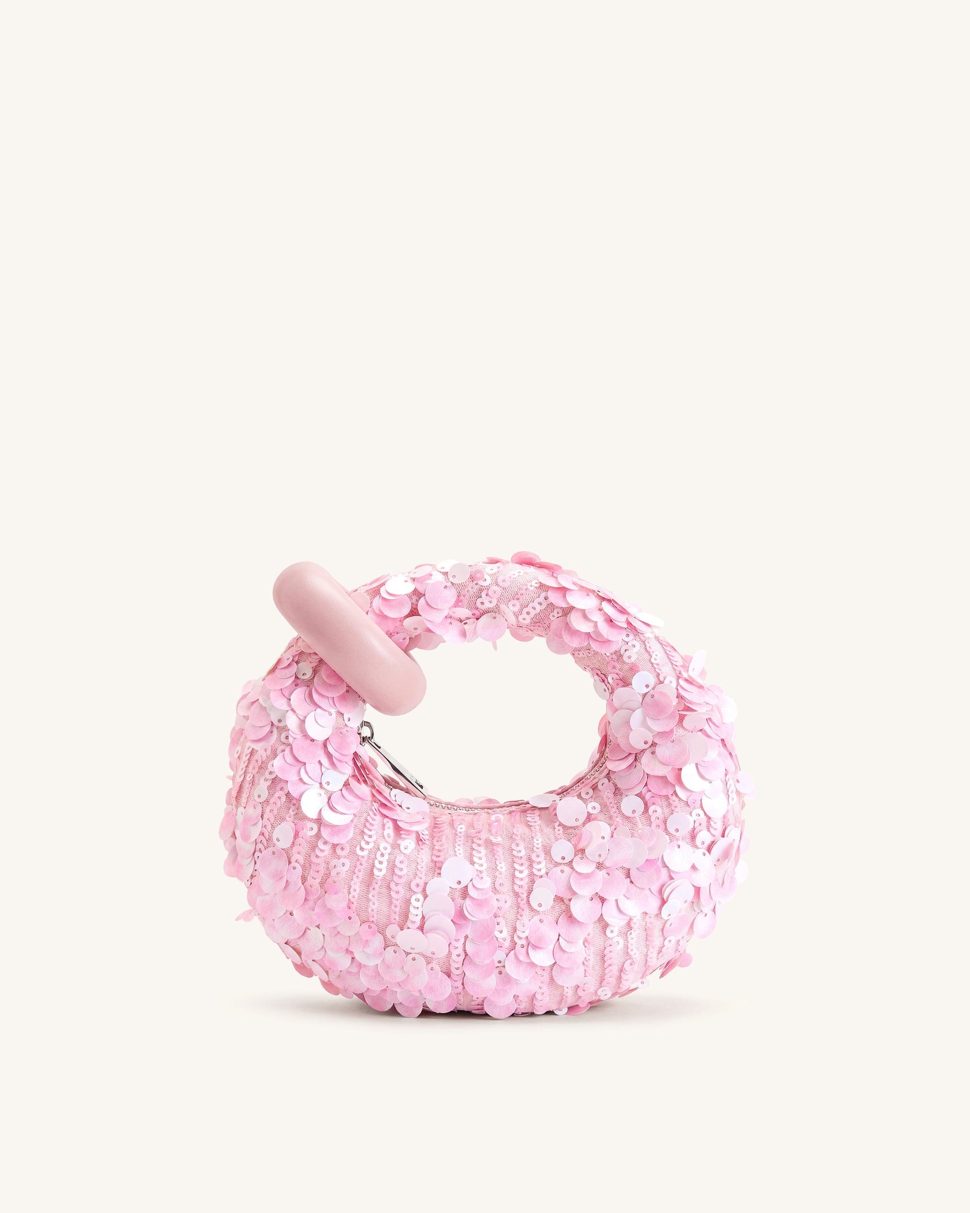 JW PEI Abacus Sequin Mini Top Handle Bag Pink