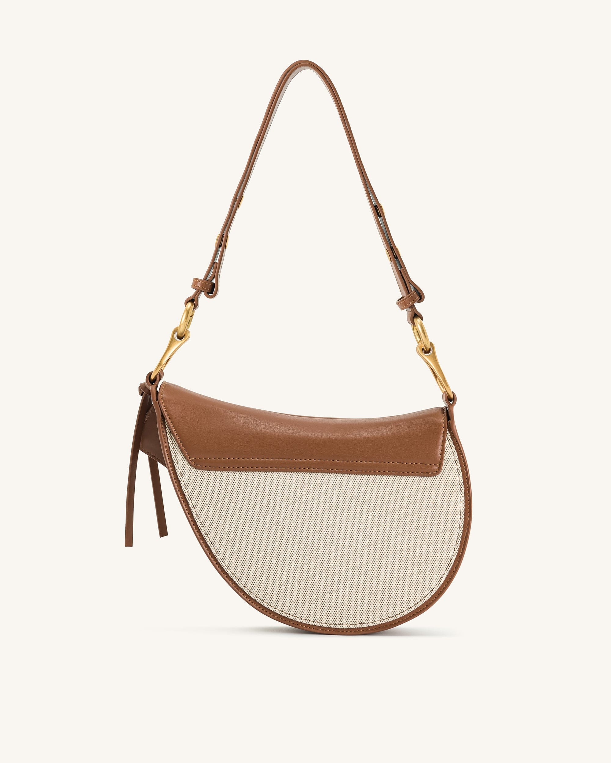 JW PEI Ashlie Crossbody Bag Brown Canvas