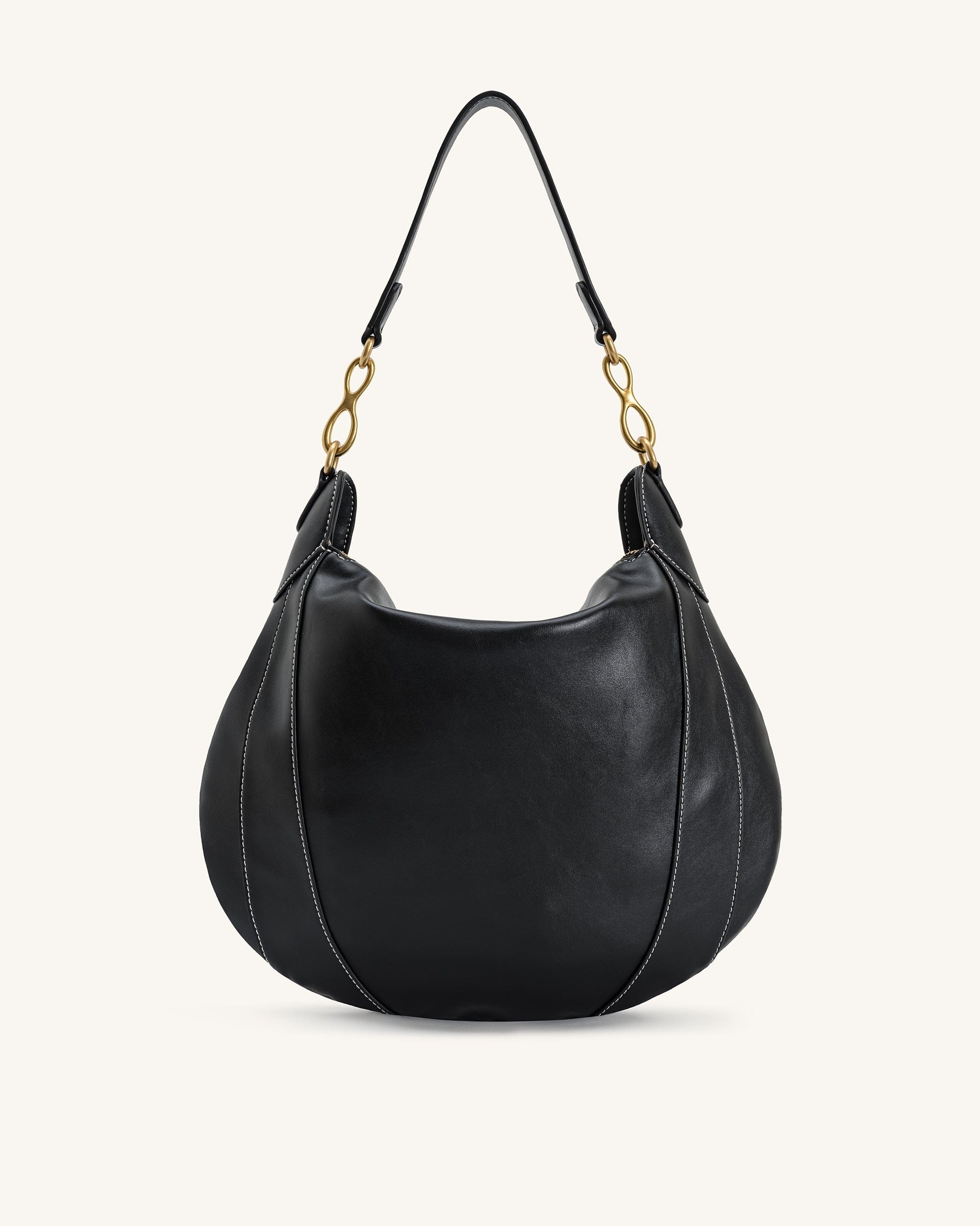JW PEI Daria Metal Pendant Embellished Shoulder Bag Black