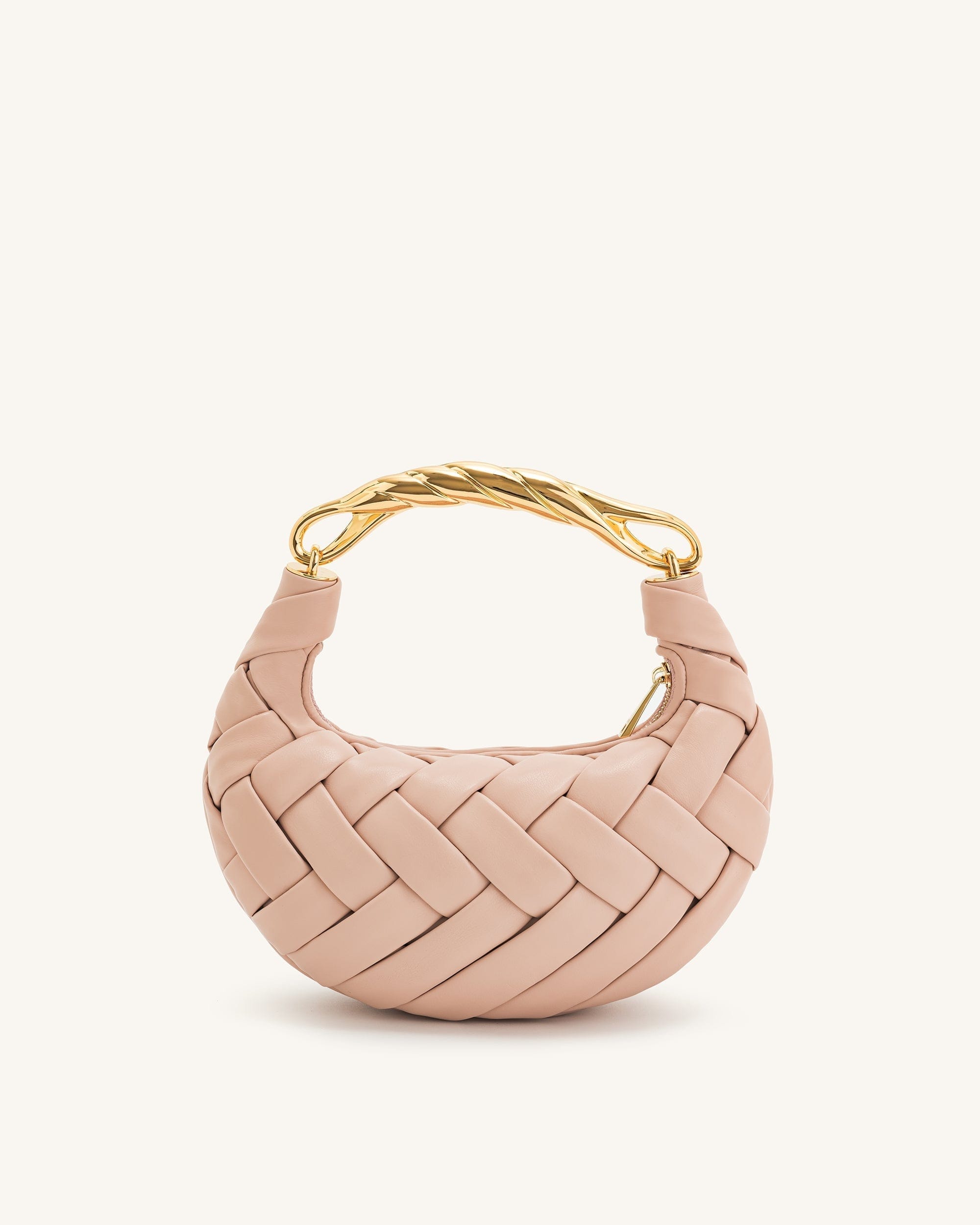 JW PEI Orla Weave Handbag Pink Beige