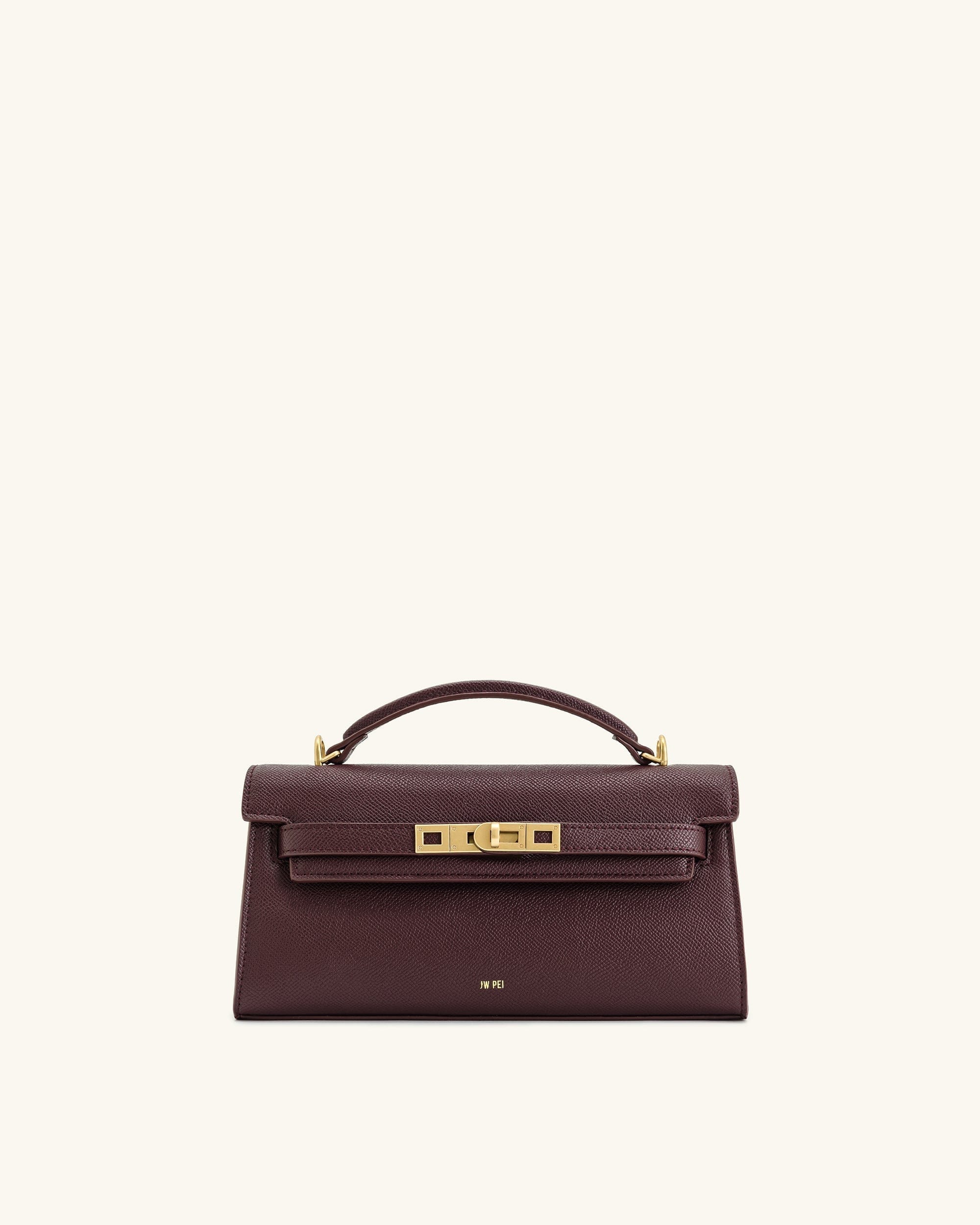 JW PEI Noor Top Handle Bag Deep Burgundy