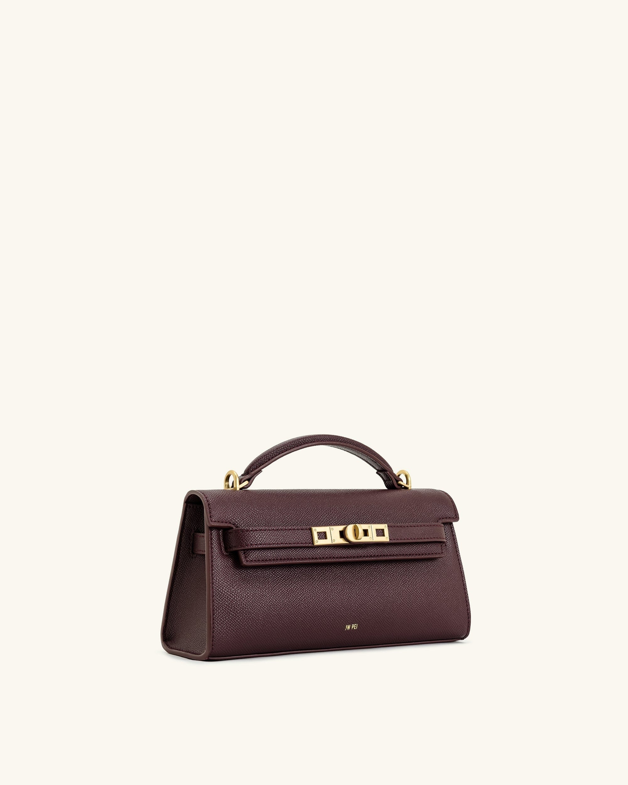 JW PEI Noor Top Handle Bag Deep Burgundy