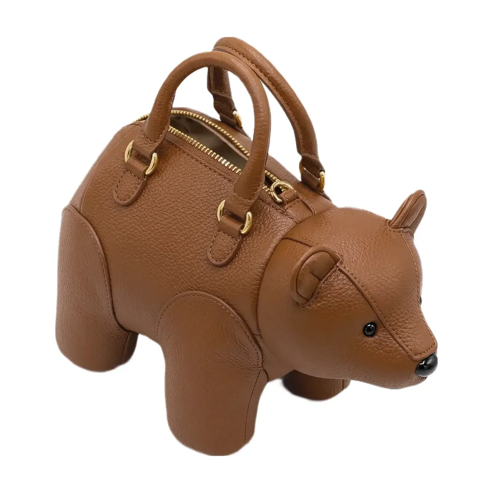 JW PEI Bernie Bear Top Handle Bag Brown