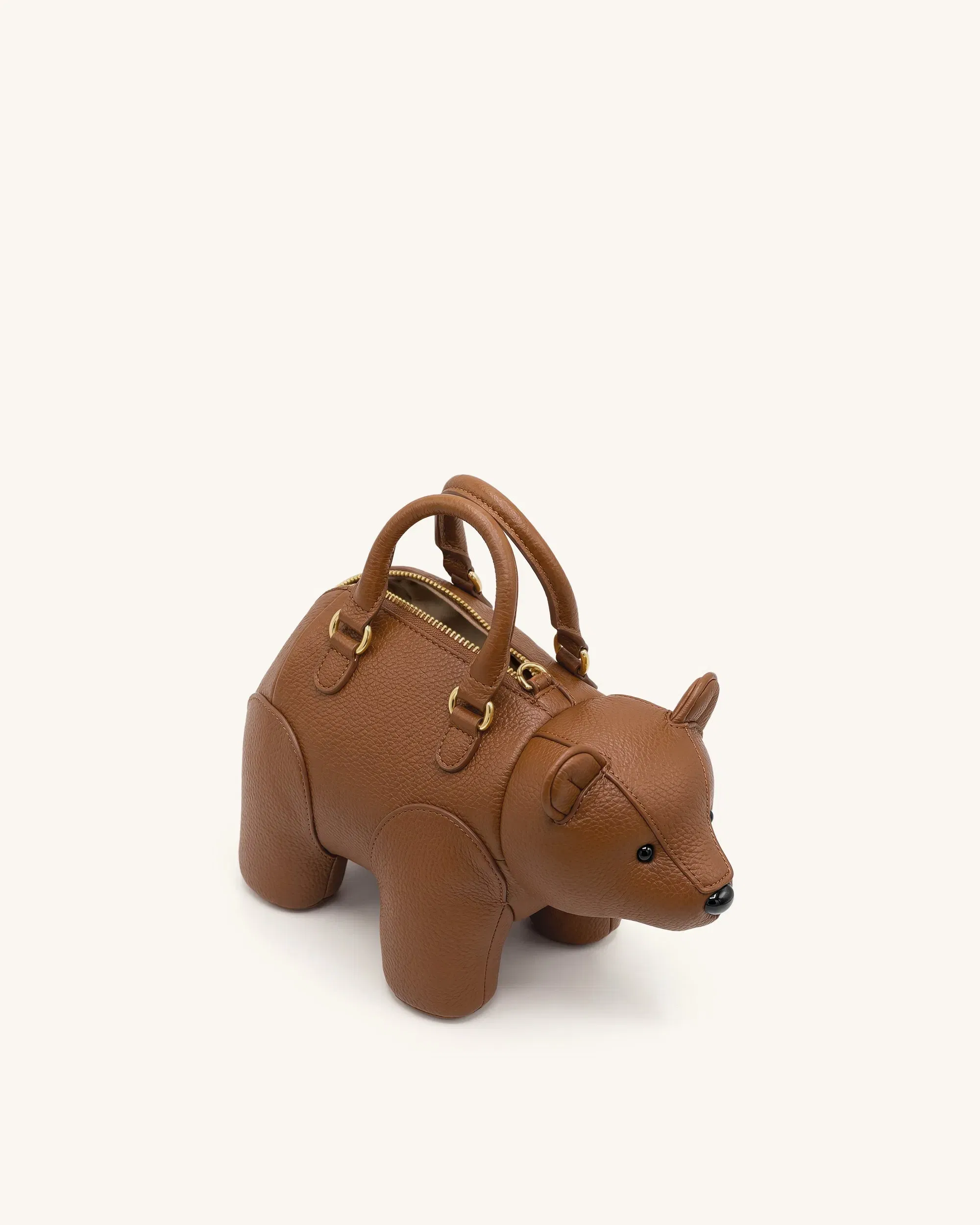 JW PEI Bernie Bear Top Handle Bag Brown