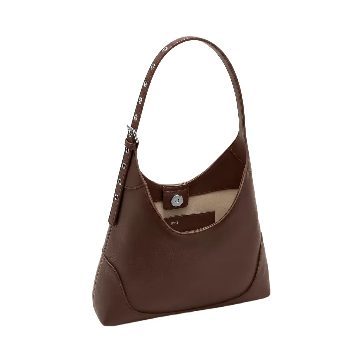 JW PEI Willow Soft Hobo Shoulder Bag Dark Brown