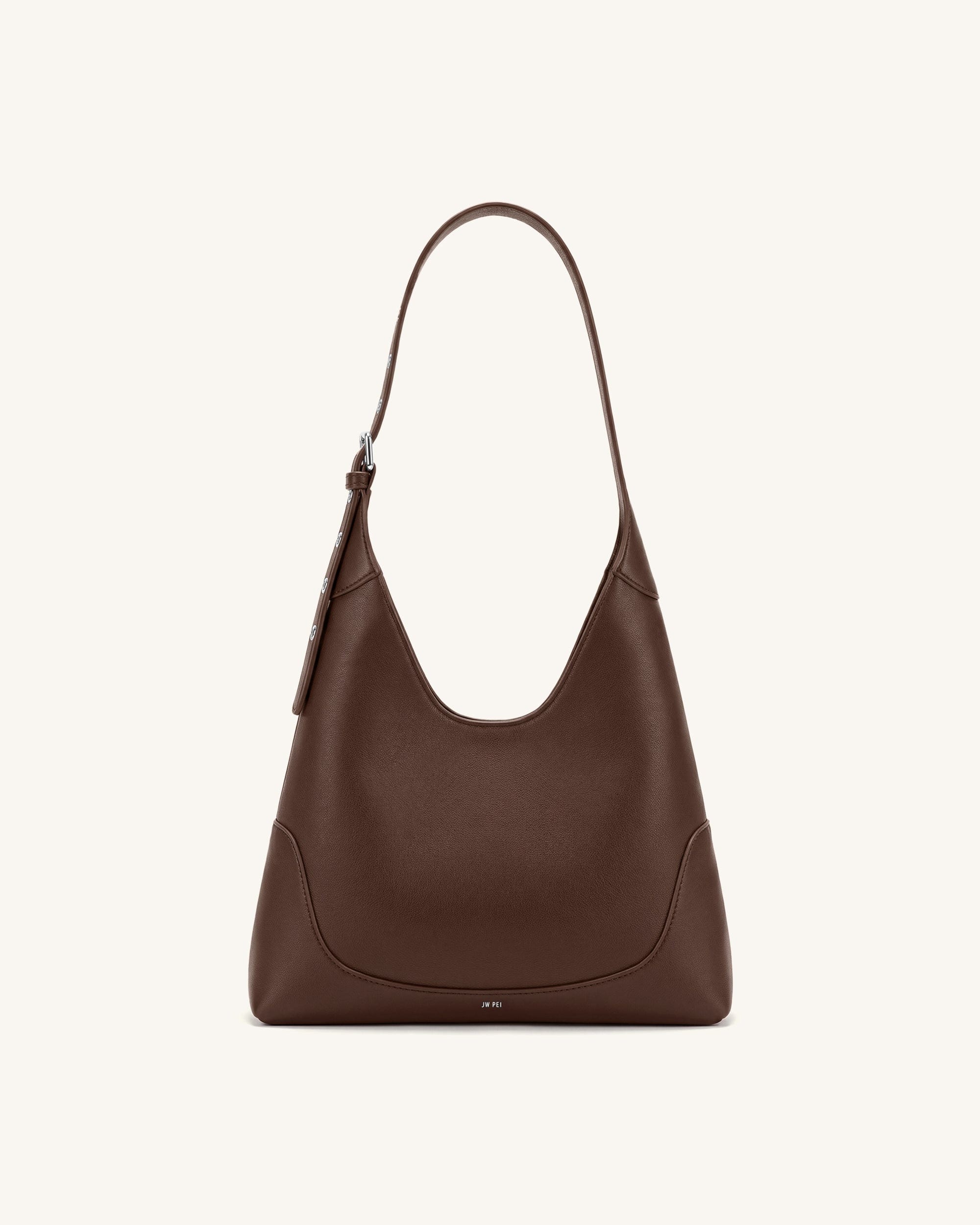 JW PEI Willow Soft Hobo Shoulder Bag Dark Brown