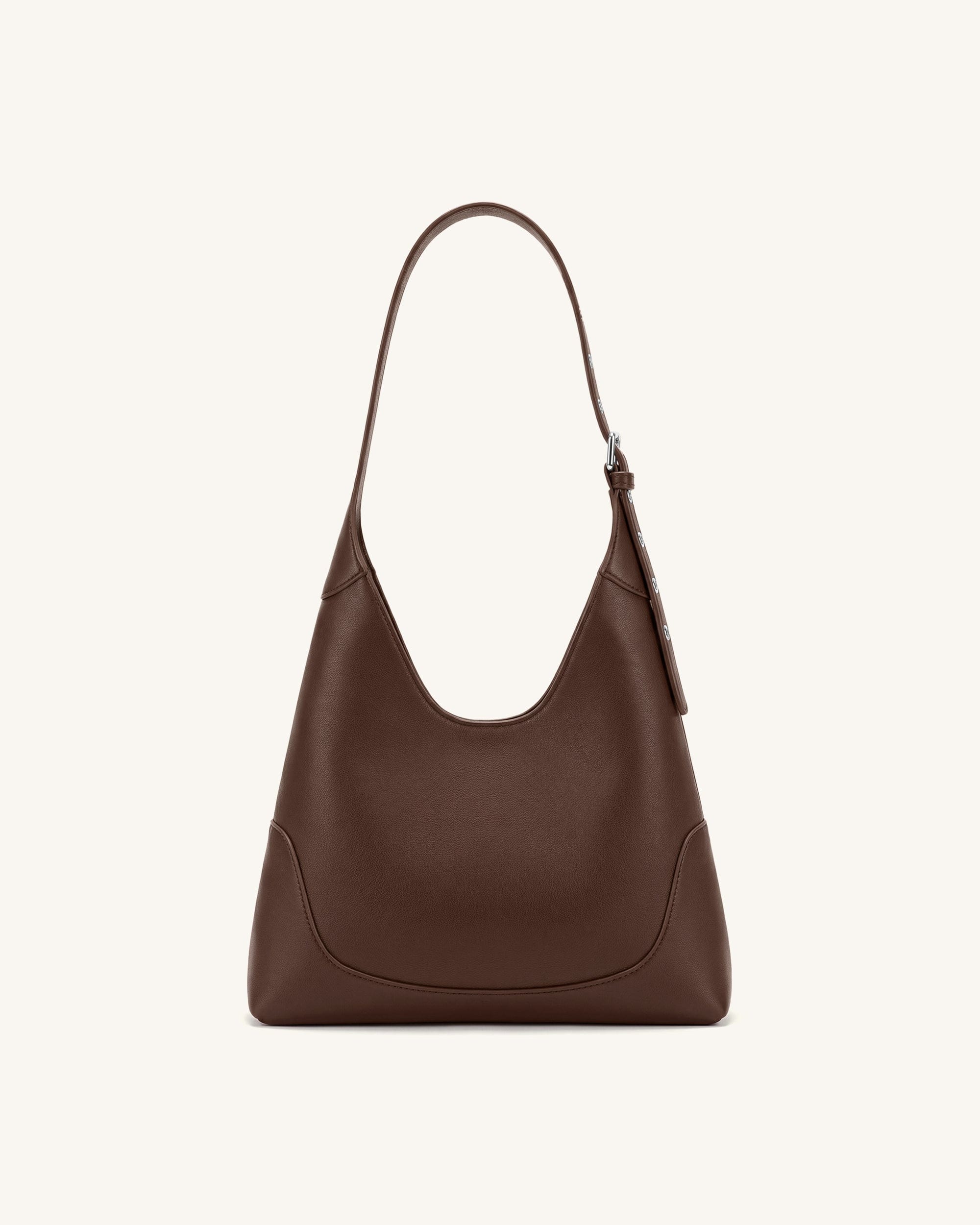JW PEI Willow Soft Hobo Shoulder Bag Dark Brown