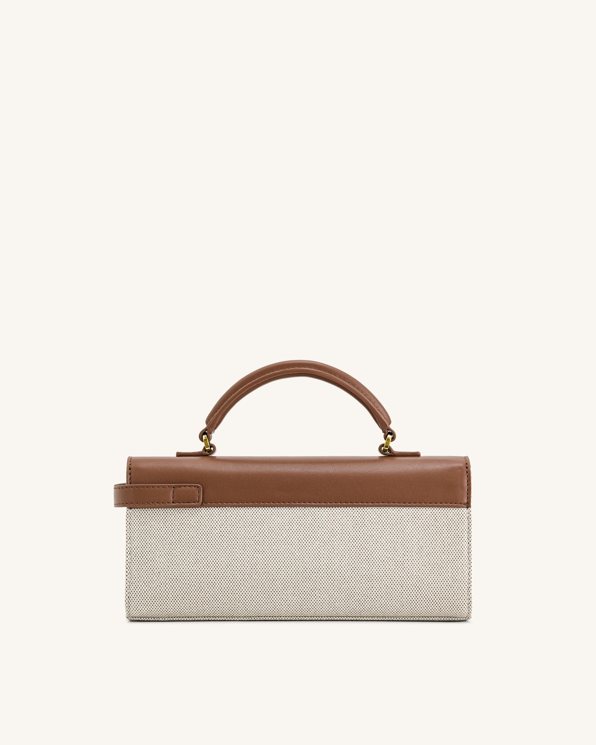 JW PEI Keyla Top Handbag Brown Canvas
