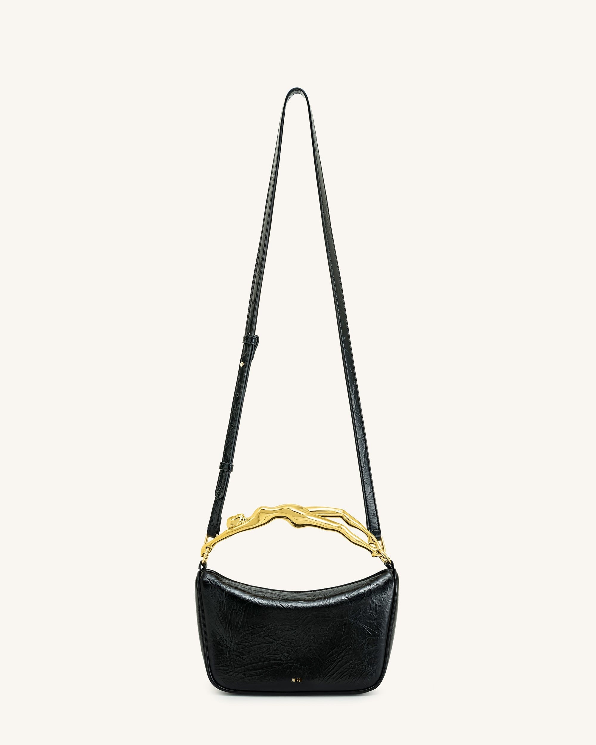 JW PEI Jenny Human shaped Handle Handbag Black