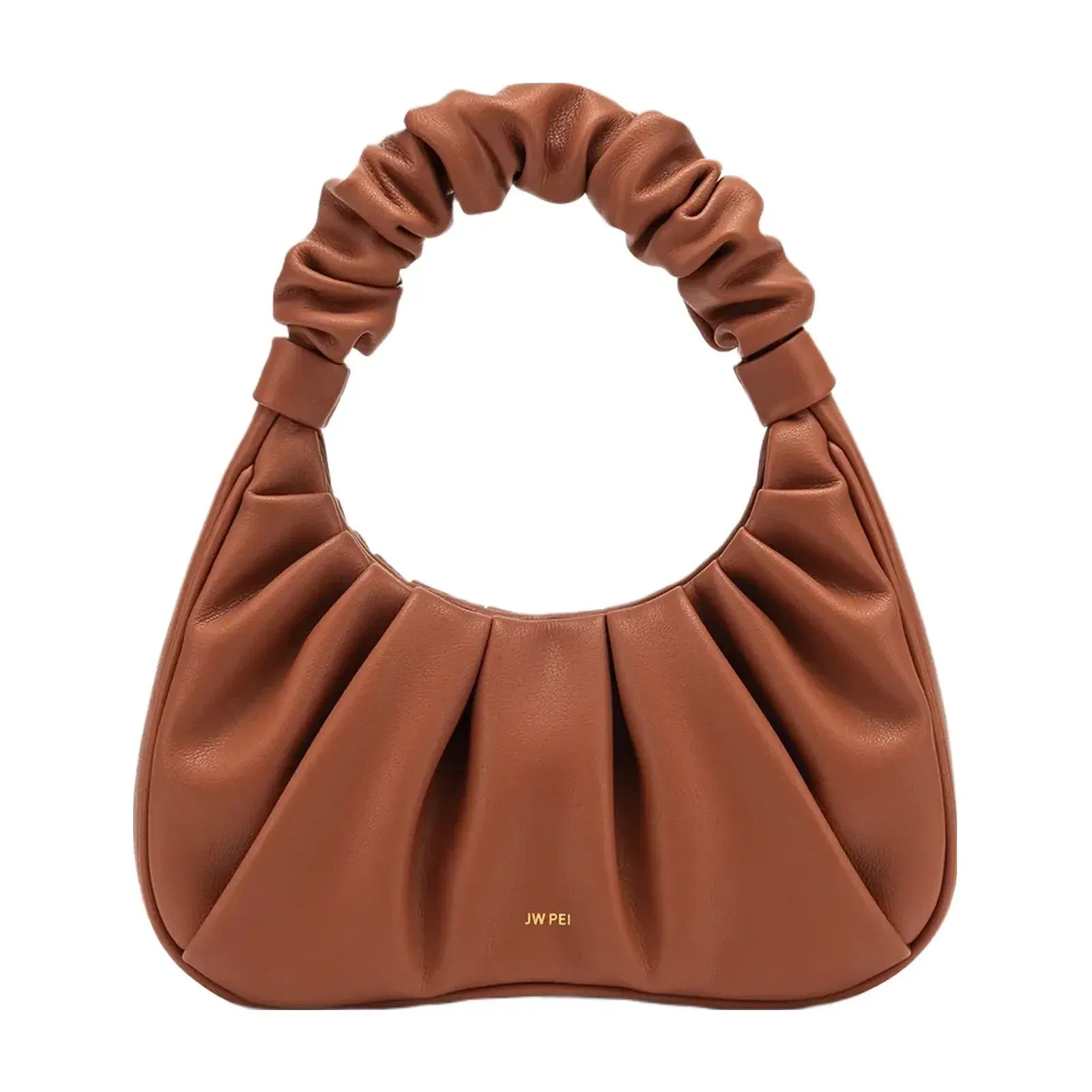 JW PEI Gabbi Ruched Hobo Handbag Nutella