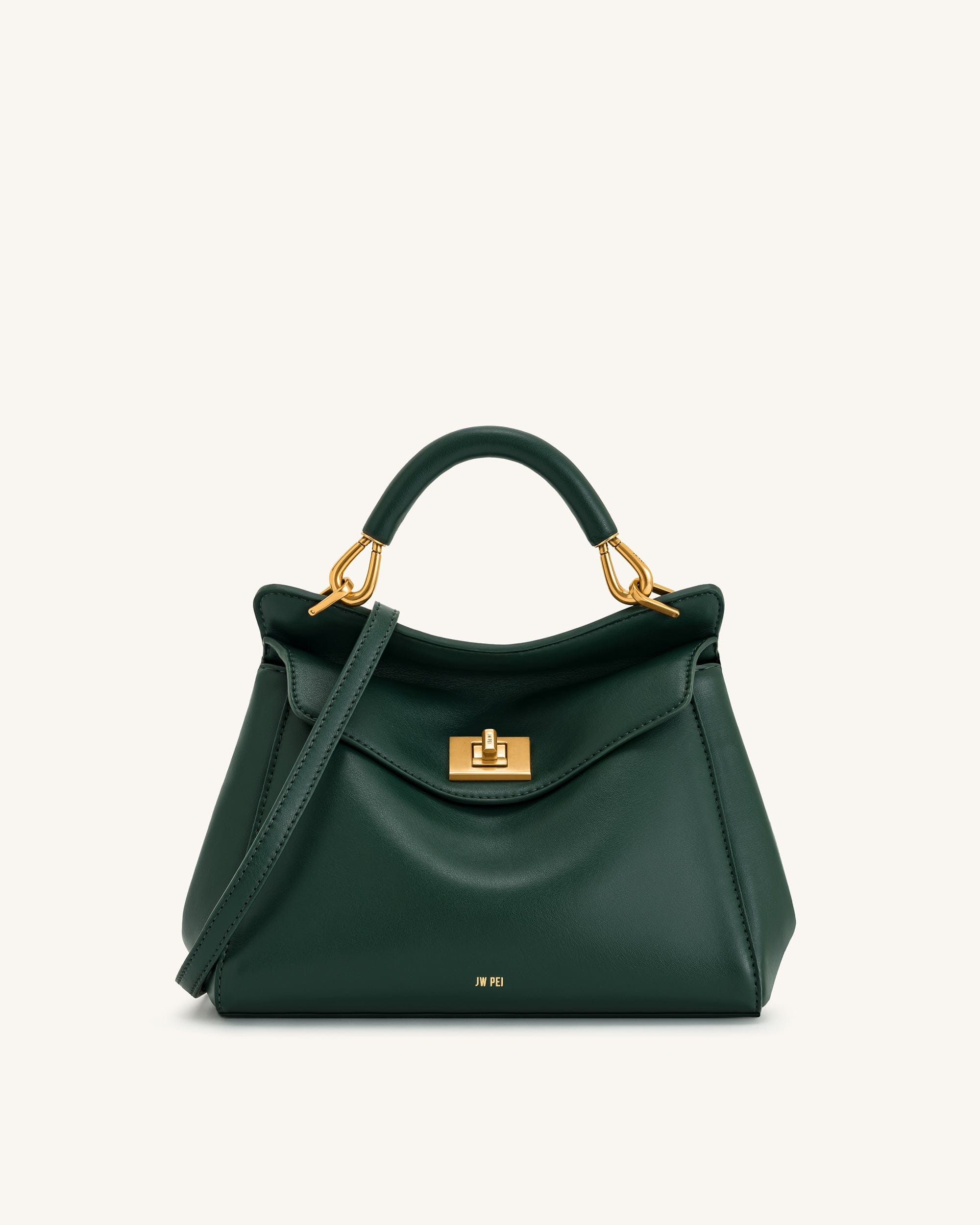 JW PEI Lucia Classic Top Handbag Dark Green