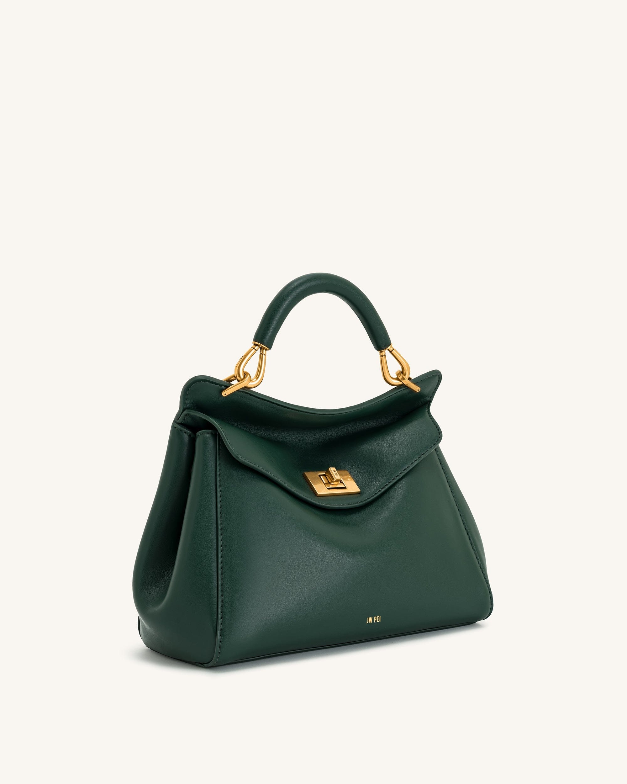 JW PEI Lucia Classic Top Handbag Dark Green