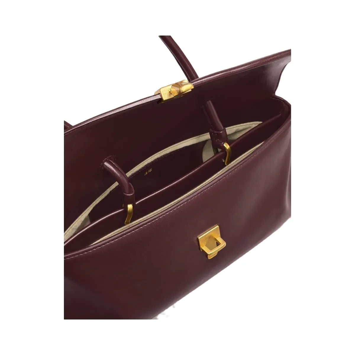 JW PEI Selene Lock Flap Shoulder Bag Burgundy
