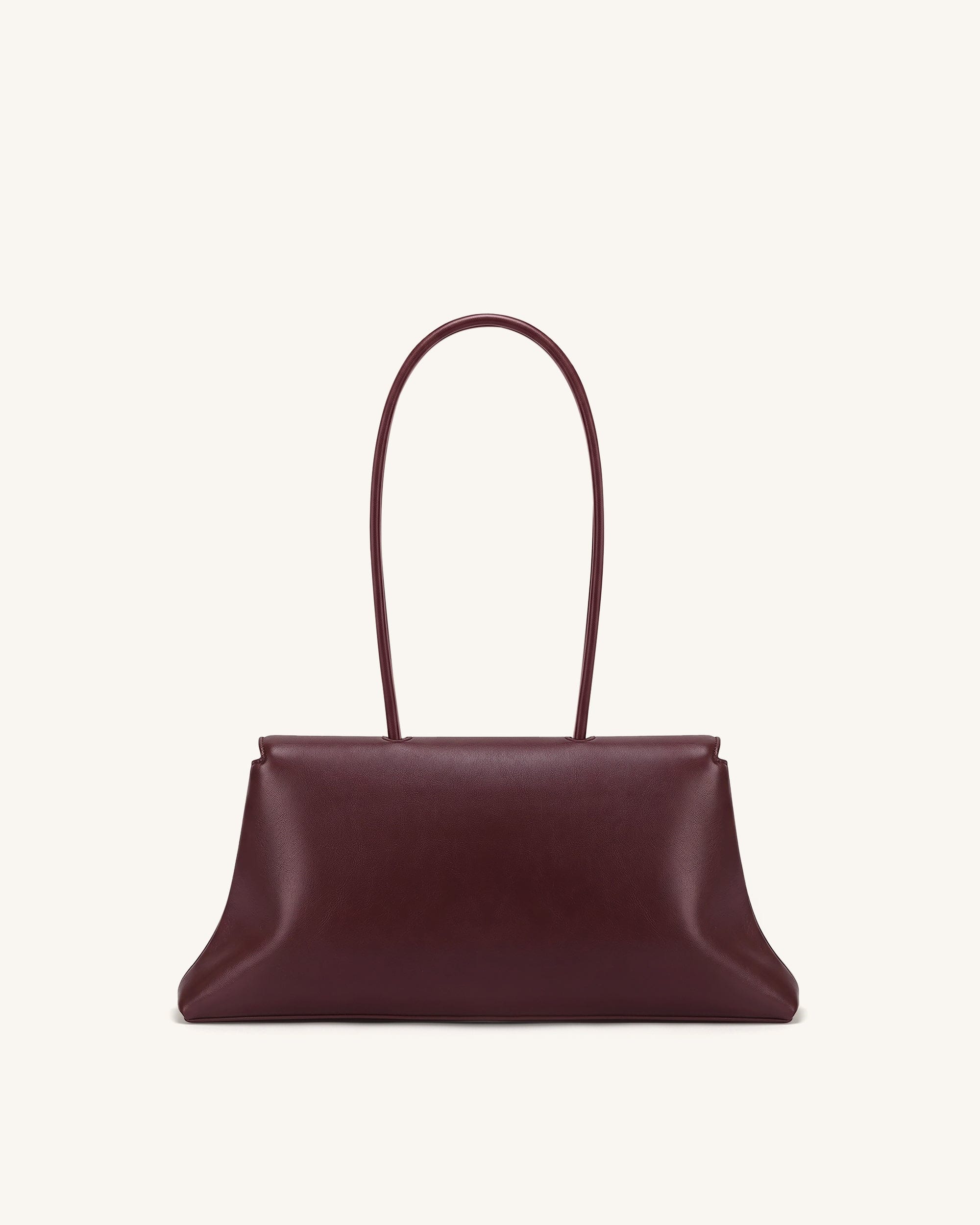 JW PEI Selene Lock Flap Shoulder Bag Burgundy