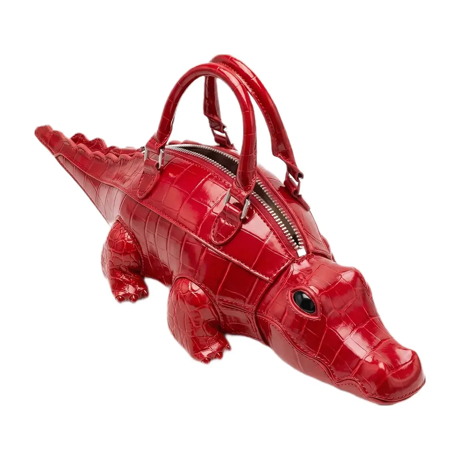 JW PEI Jayden Crocodile Novelty Handbag Red