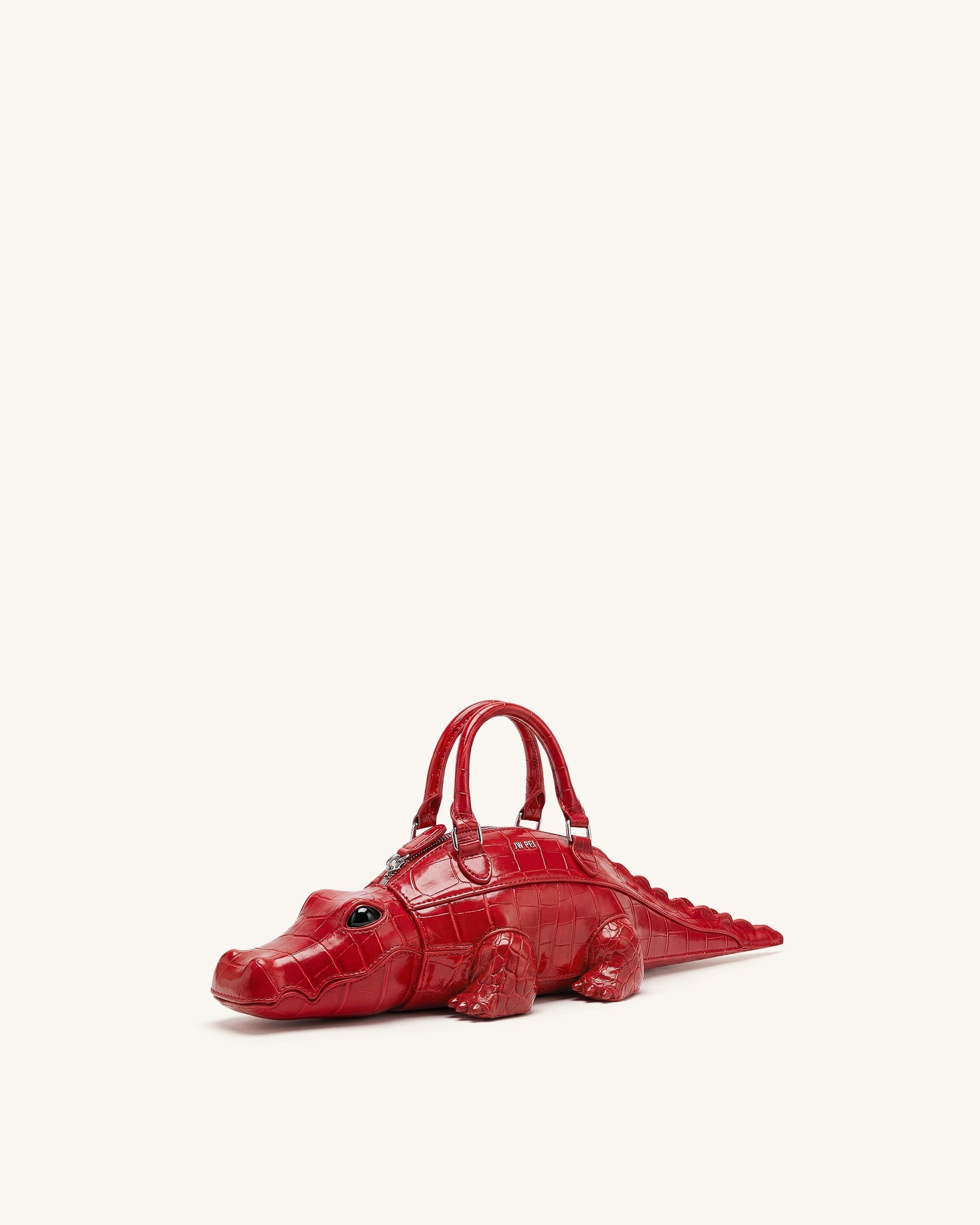JW PEI Jayden Crocodile Novelty Handbag Red